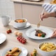 image 5 of simpa Timeless 16PC Plain White Porcelain Dinner Set