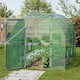 image 8 of VonHaus Walk In Polytunnel Greenhouse with Hinged Door 3x2m