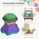 image 6 of ZONEKIZ Kids Stepping Stones, 11 Pieces Balance River Stones for Obstacle Course