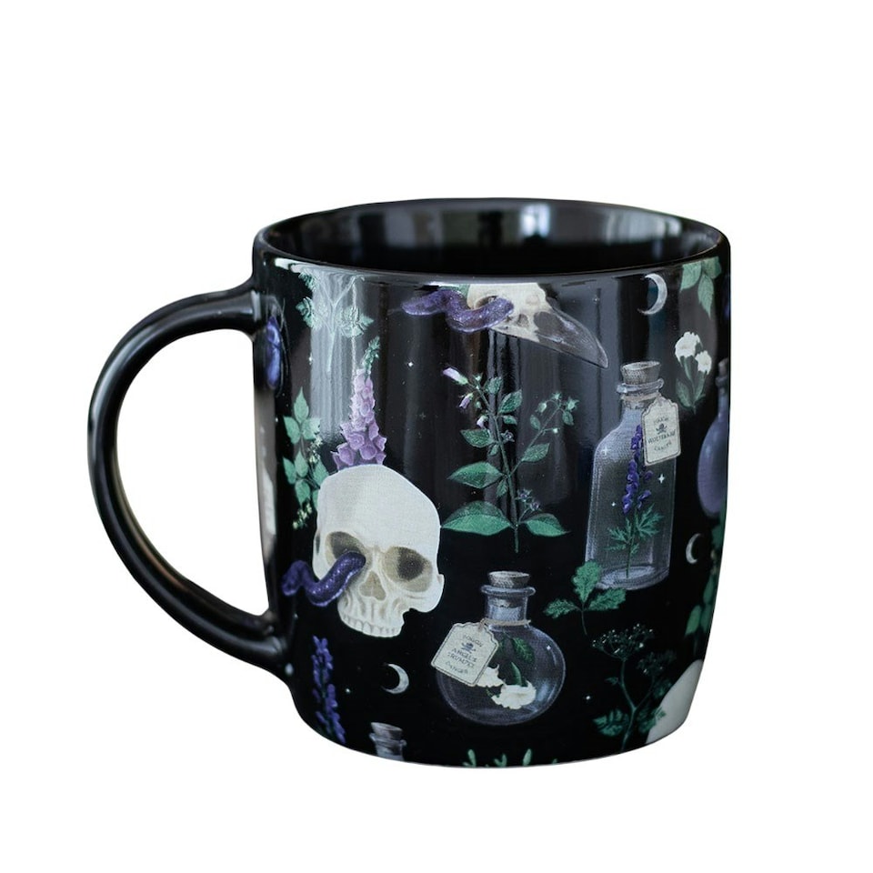 image 1 of Something Different Venom & Vines 350ml Mug - Black - One Size