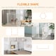 image 2 of PawHut 2 in 1 Dog Pen, Safety Pet Gate, 6 Panels, for Medium Dogs, 90Hcm - White