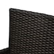 image 8 of Outsunny 2 Pieces Outdoor Rattan Armchair Garden Dining Chair Set Coffee