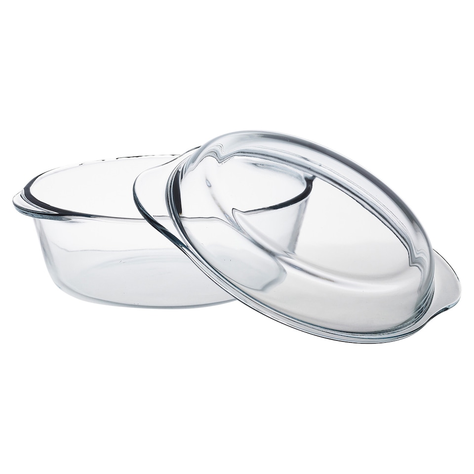 image 1 of Glass Casserole with Lid