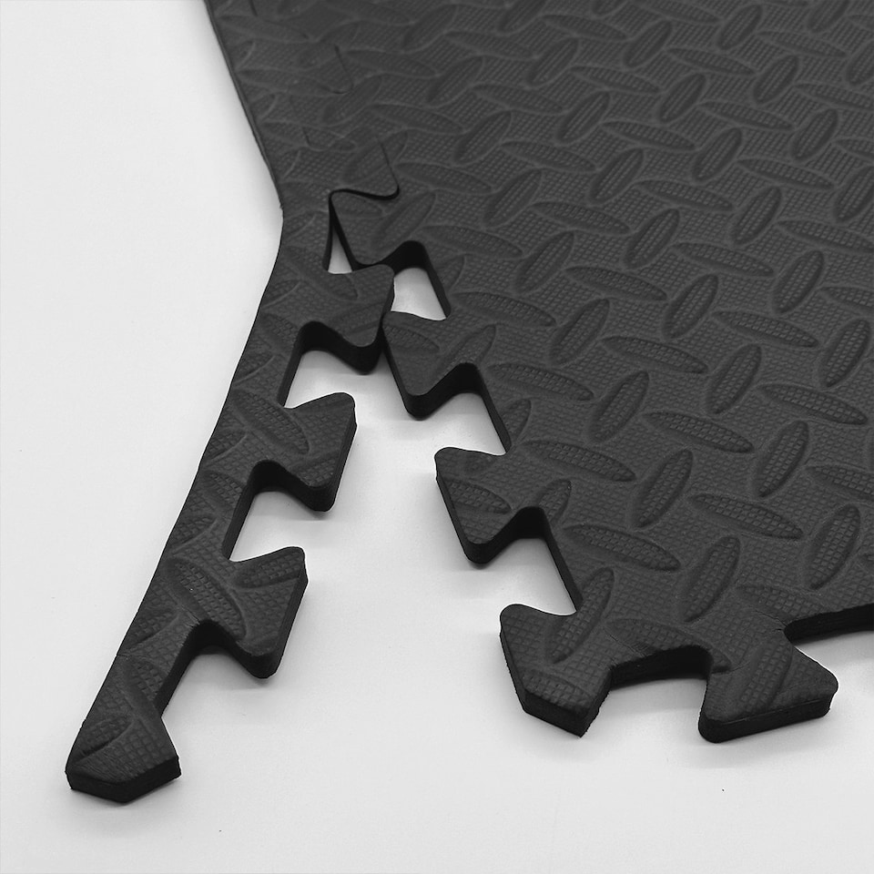 image 1 of Interlocking Soft EVA Foam Floor Tiles Flooring | Black | Pack of 40pcs