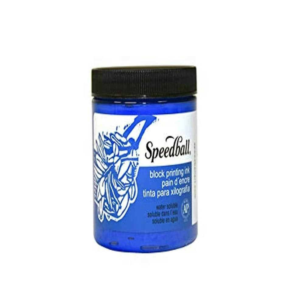 8 oz. Water-Soluble Block Ink Blue Blue