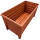 image 2 of 2 x Terracotta 55cm Long Garden Plant Pot Perfect For Indoor & Outdoor Flowers Brown