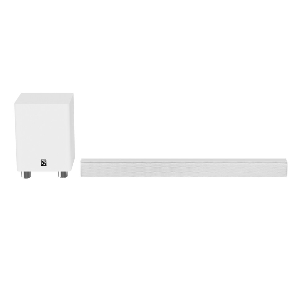 image 1 of Majority K2 White 150W Soundbar and Subwoofer