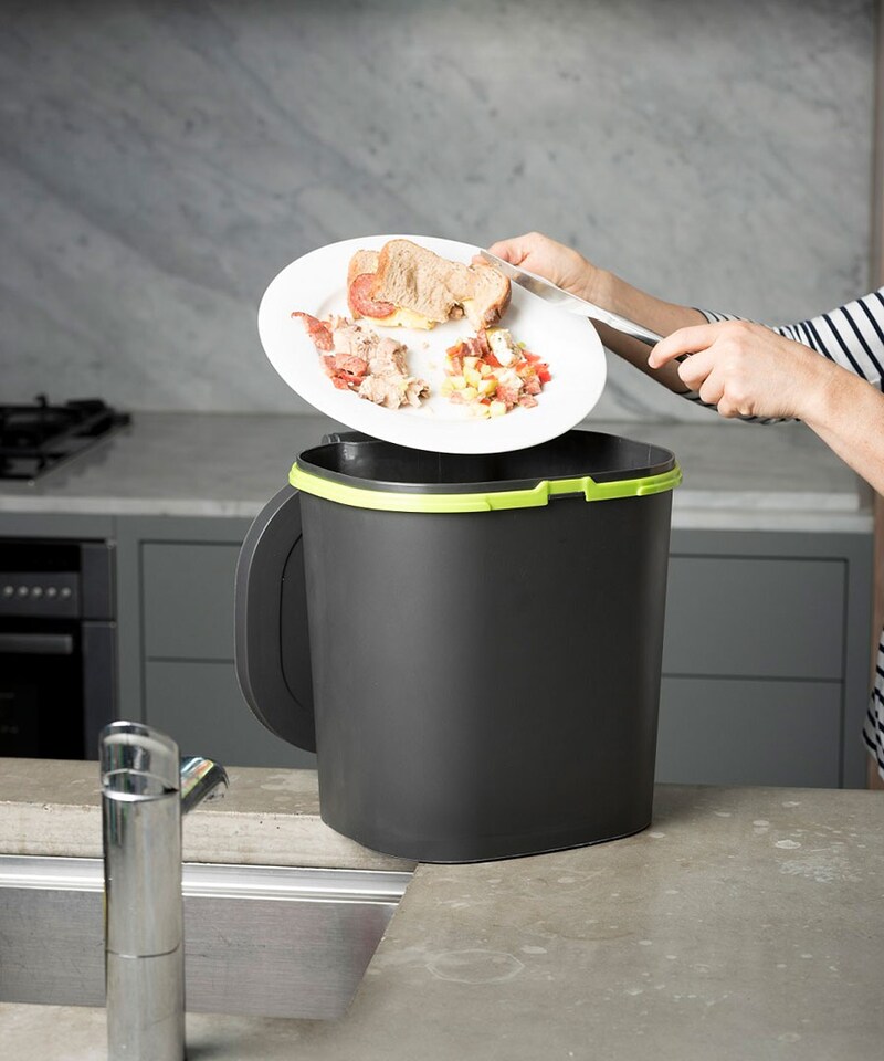 image 1 of Maze Twin Pack Bokashi Bin with 1kg Bokashi | Black | Black | One Size