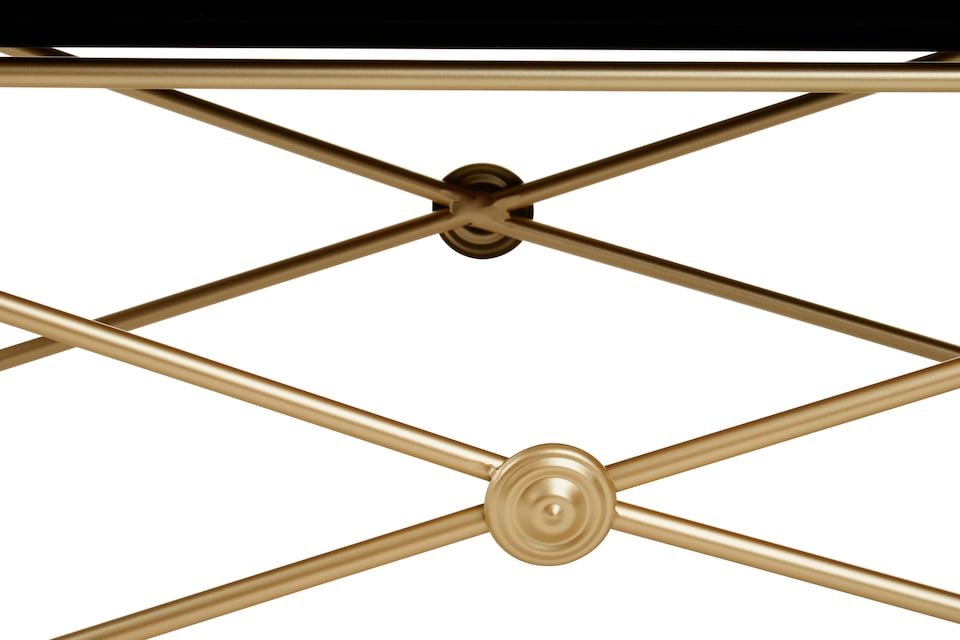 image 1 of Interiors by Premier Durable Gold Finish Coffee Table, Sturdy Display Coffee Table, Easily Maintained Decorative Coffee Table | Gold