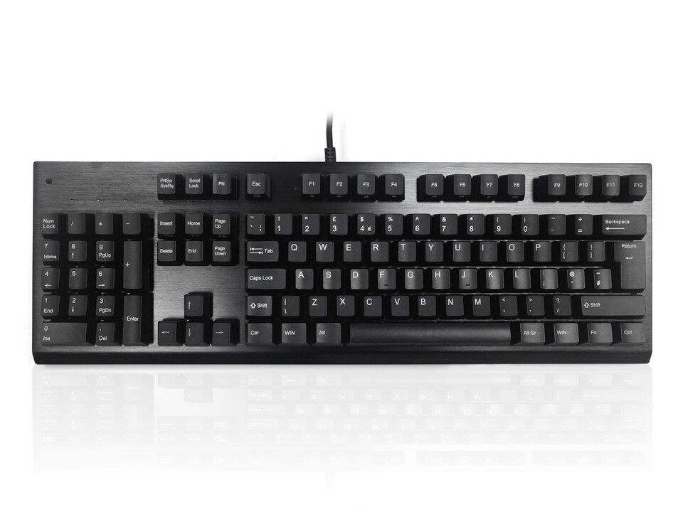 image 1 of Accuratus Left Hander Keyboard - USB Professional & Programmable Left Handed Full Size Keyboard with Mechanical Key Switches - Black