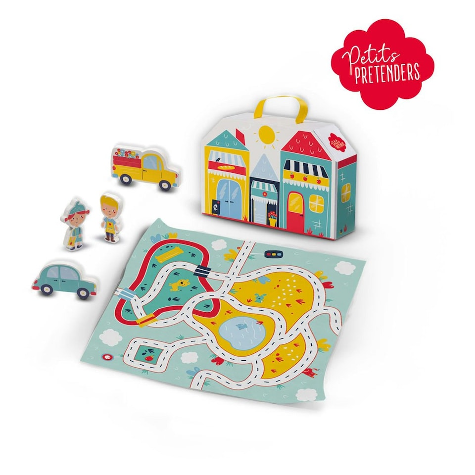 image 1 of SES CREATIVE Petits Pretenders Children's Shopping District Play Suitcase and Play Mat