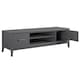 image 3 of Westerleigh TV-Stand with Doors in Black | Black | BLACK | One Size