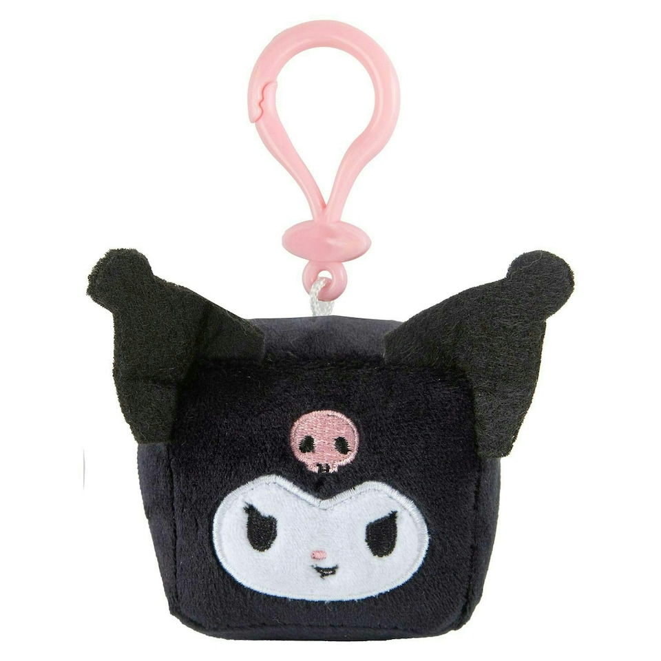 image 1 of Hello Kitty Soft Toy Cubeez Plush Kuromi Cute Plush Huggable Cuddly 7cm Black
