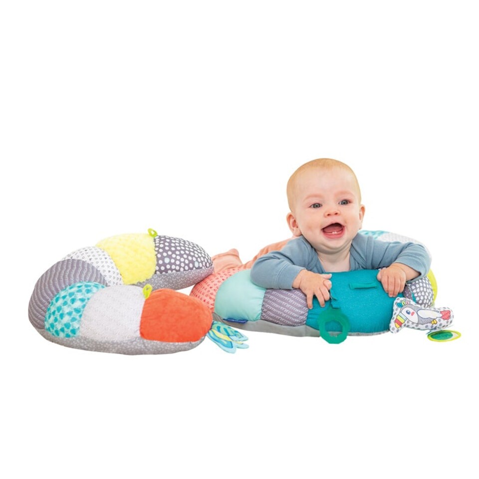 image 1 of Infantino Prop-A-Pillar Tummy Time & Seated Support Pastel