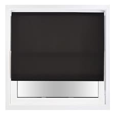 Daylight Roller Blind 240cm Wide x 210cm Long | Metal Fittings | Black | Black