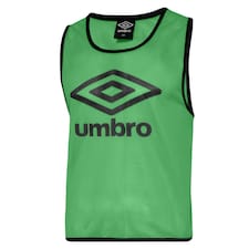 Umbro Unisex Adult Training Bib - Emerald/Black - S-M