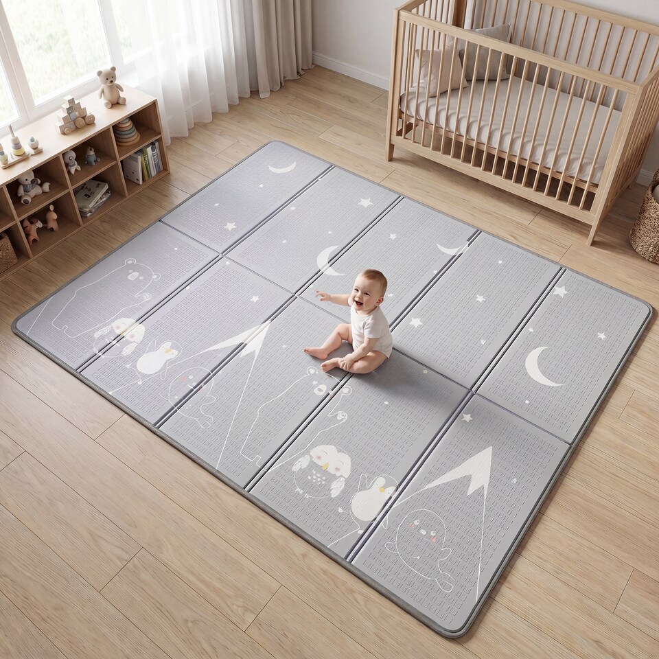 image 1 of Kids Arctic Play Tent and Play Mat Set