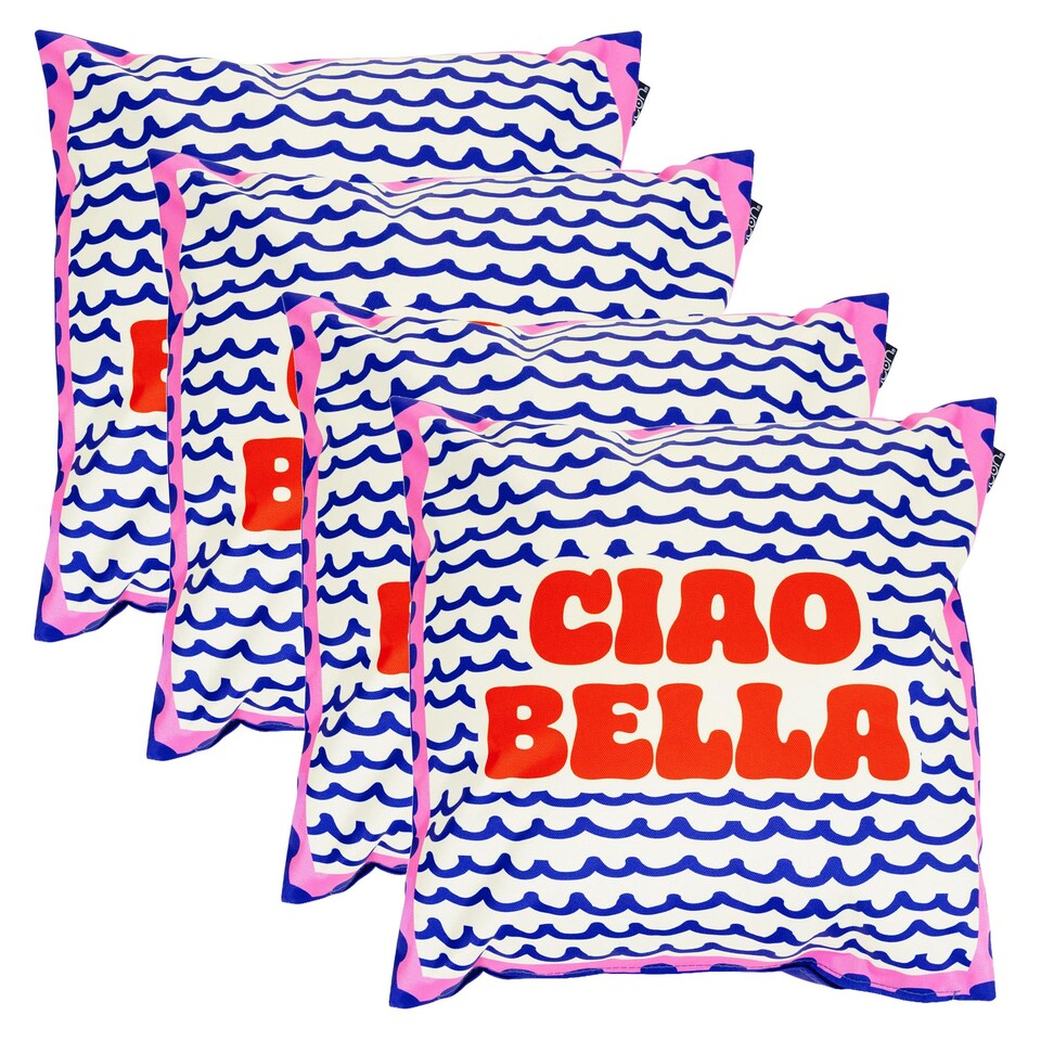 image 1 of Cushion 43x43cm Ciao Bella Print