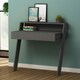 image 1 of Cowork Modern Desk Anthracite Grey Wall Mounted With Drawer 94cm Wide Grey