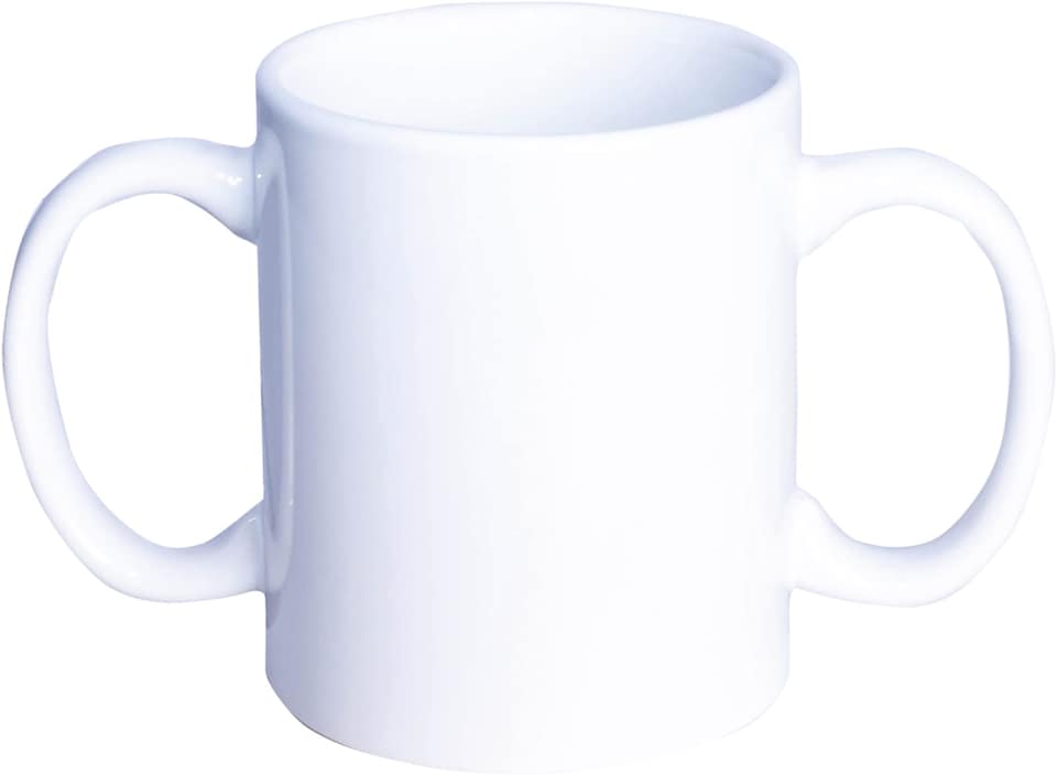 image 1 of 2 handled ceramic mug