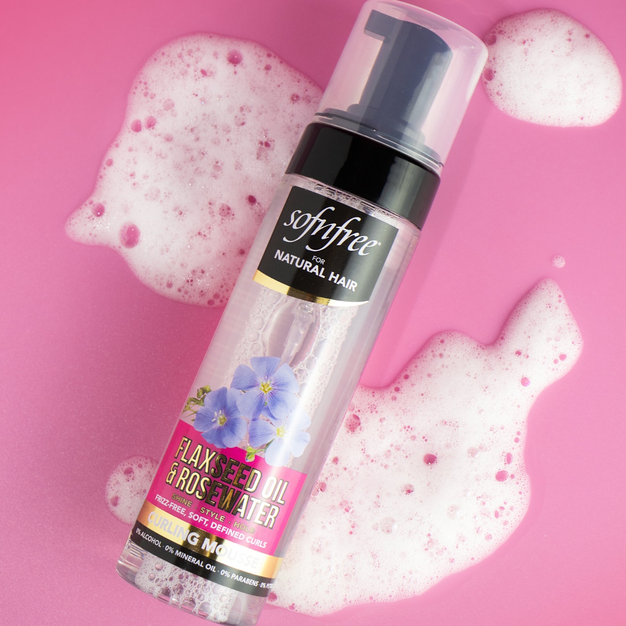 Curling Mousse with Flaxseed Oil & Rosewater - Tesco Groceries