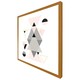 image 4 of Pink & grey geometric triangles (Picture Frame) Grey | M