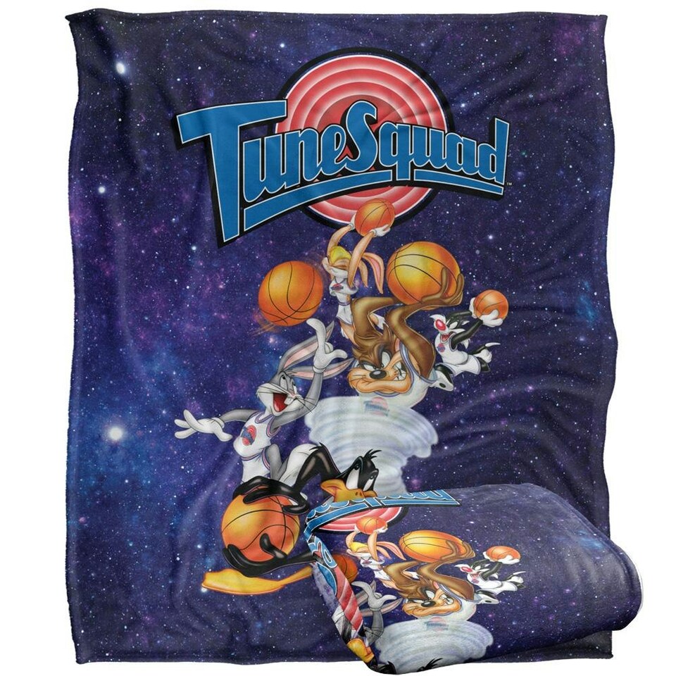 image 1 of Space Jam Tune Squad Tower Blanket - Multicoloured - One Size