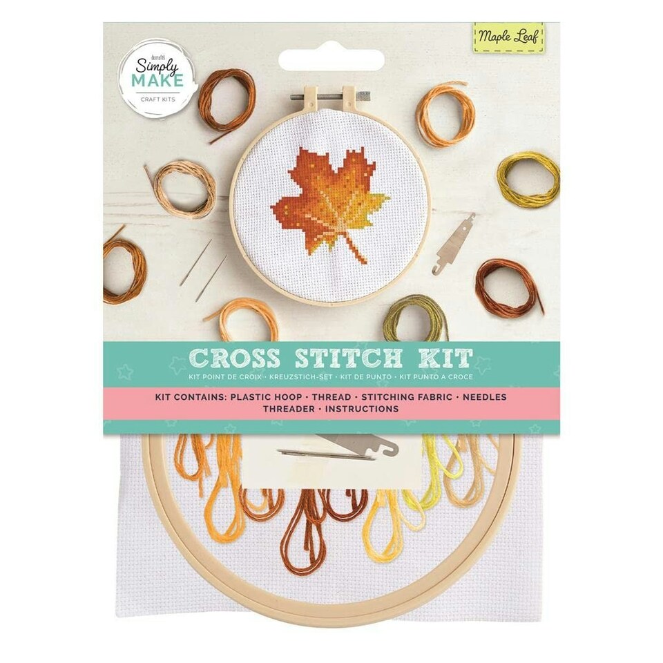 Cross Stitch Kit - Maple Leaf - DecoArt
