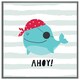 image 1 of Ahoy! whale (Picture Frame) Grey | S