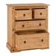 image 2 of Corona 2+2 Drawer Chest - L48.5 x W92 x H105 cm - Distressed Waxed Pine