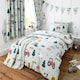 image 2 of Happy Linen Company Barn Yard Farm Animals Fitted Sheet Bedsheet Bedding Bed Linen | Green | Cot Bed