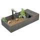image 1 of KCT Tortoise Table Large Black Reptile Vivarium Cage Hide with Open Run and Lamp Arm