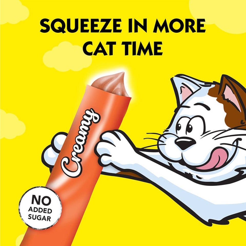 image 1 of Dreamies Creamy Cat Treats With Chicken 11 x 40g