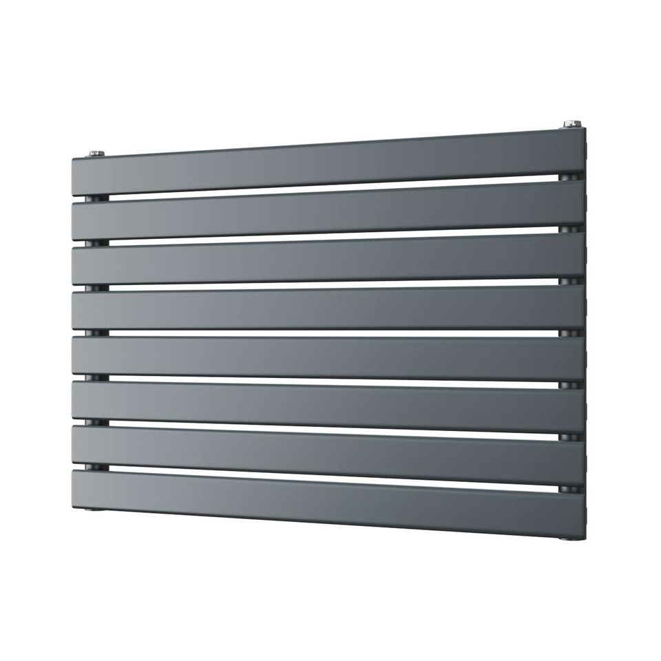 image 1 of Typhoon Axis Horizontal Single Panel Bathroom Radiator - Anthracite Grey (H) 544mm x (W) 800mm