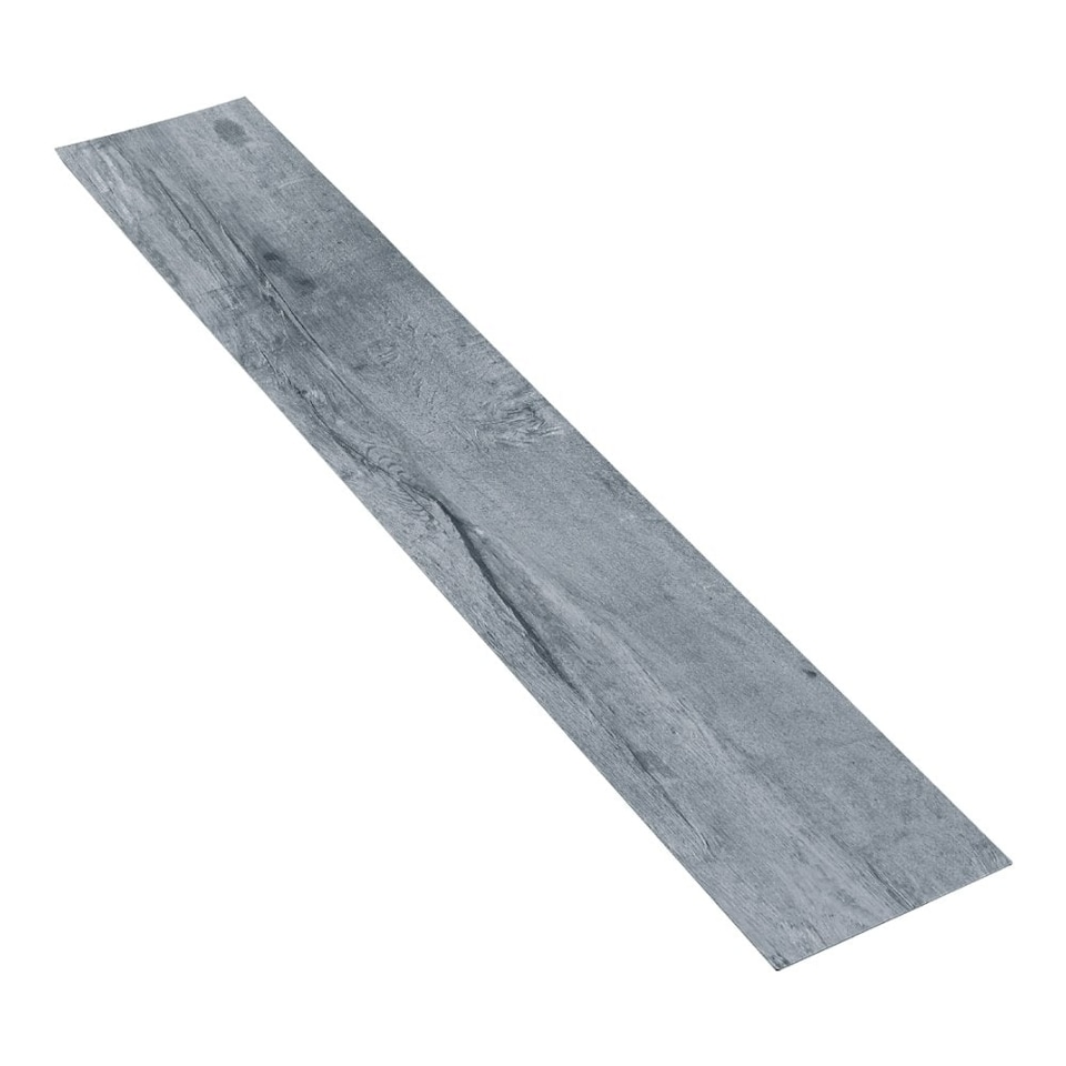 image 1 of Living and Home Realistic Country Style Wood Effect Flooring Plank 36 Pcs | Grey
