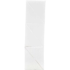 Latex Sponge Wedges 6 pieces | White
