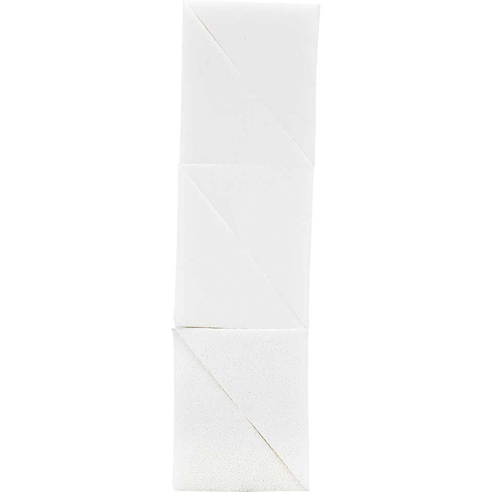 Latex Sponge Wedges 6 pieces | White