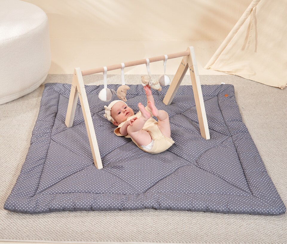 image 1 of MiniDream Square Playmat - Double Sided Machine Washable Play Mat with Storage Bag
