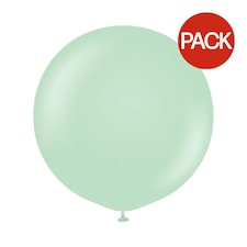 Kalisan Macaron Latex Balloon (Pack of 2) - Green Macaron - One Size Green