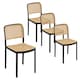 image 1 of VonHaus Brewer Set of 4 Plastic Rattan Dining Chairs