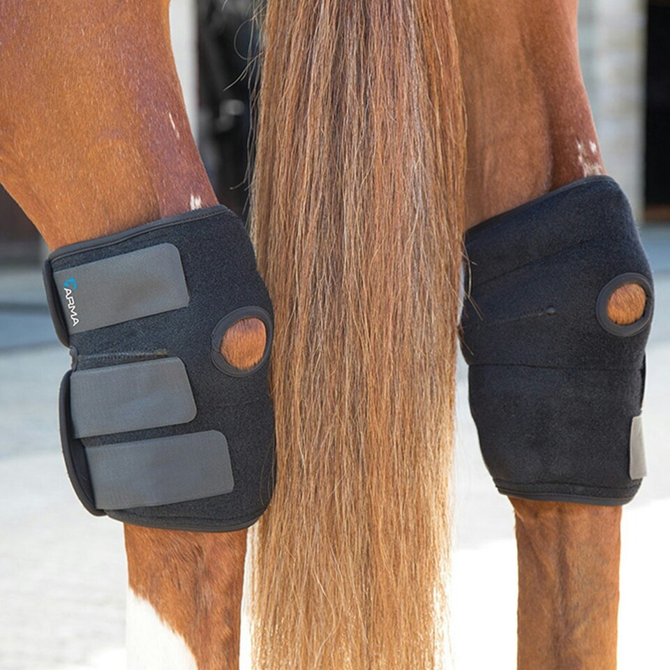 image 1 of ARMA Hot/cold Horse Relief Boots (Pack of 2) - Black - One Size