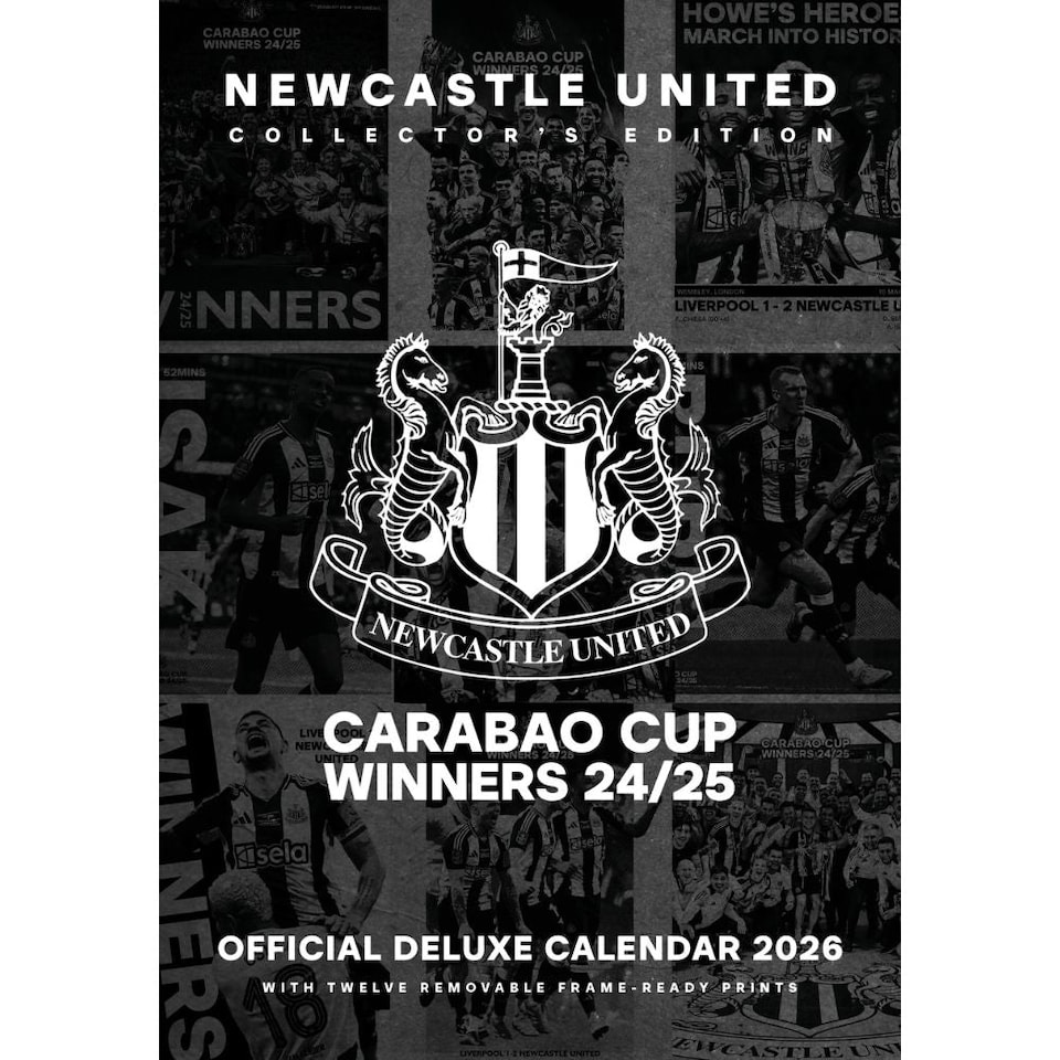 NEWCASTLE UNITED FC 2026 A3 DELUXE CALENDAR