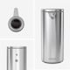 image 2 of Simplehuman 266ml Rechargeable Sensor Soap Pump, Automatic Hand Motion Soap Dispenser, Brushed Stainless Steel