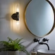 image 2 of BHS Kier Bathroom Wall Light, Black