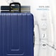 image 4 of Flight Knight Premium Lightweight Suitcase - Built-in Side Lock with USB Port - 8 Spinner Wheels - Hard Shell Carry On Or Check in Luggage 100 Airlines Approved Blue | Navy | Large