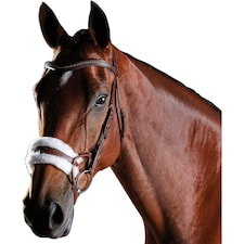 Collegiate Comfitec Leather Training Bridle - Brown - Cob