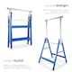 image 3 of Scaffold Trestle Set of 2 - A Frame, foldable, 7-step height adjustable | Blue | blue | 68,50 x 56,50 x 79,50 cm | 2