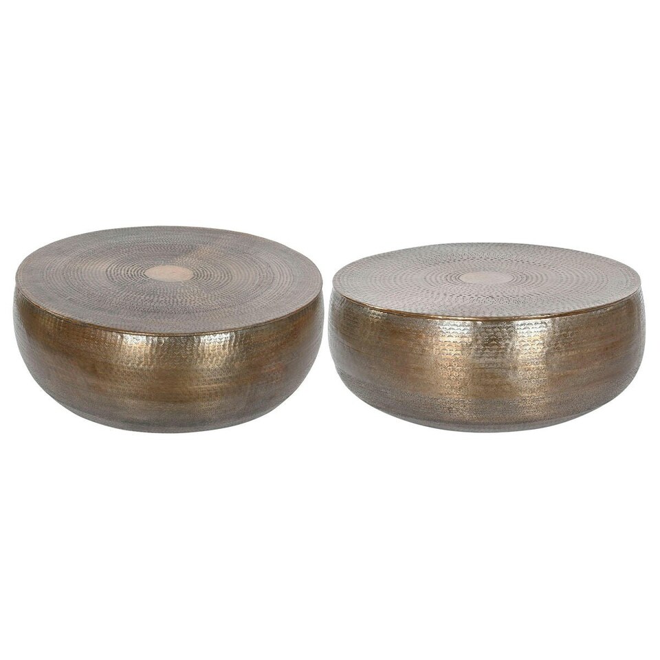 image 1 of Centre Table Home ESPRIT Golden Aluminium 120 x 120 x 45 cm N/A
