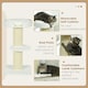 image 3 of PawHut 91cm Scratching Posts Cat Tree Activity Centre for Indoor Cats Cream