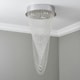 image 4 of BHS Valerie 3 Light Ceiling Light, Chrome